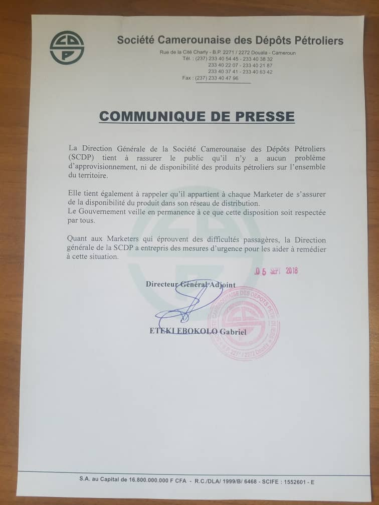 DOUALA : ‘’PANNE SECHE’’ DANS DES STATIONS-SERVICES