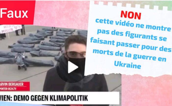 Fact-cheking : Cette vidéo ne montre pas des figurants se faisant passer pour des morts de la guerre en Ukraine