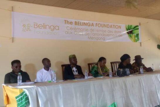 THE BELINGA FOUNDATION Après l'éducation et la santé, honneur au développement durable